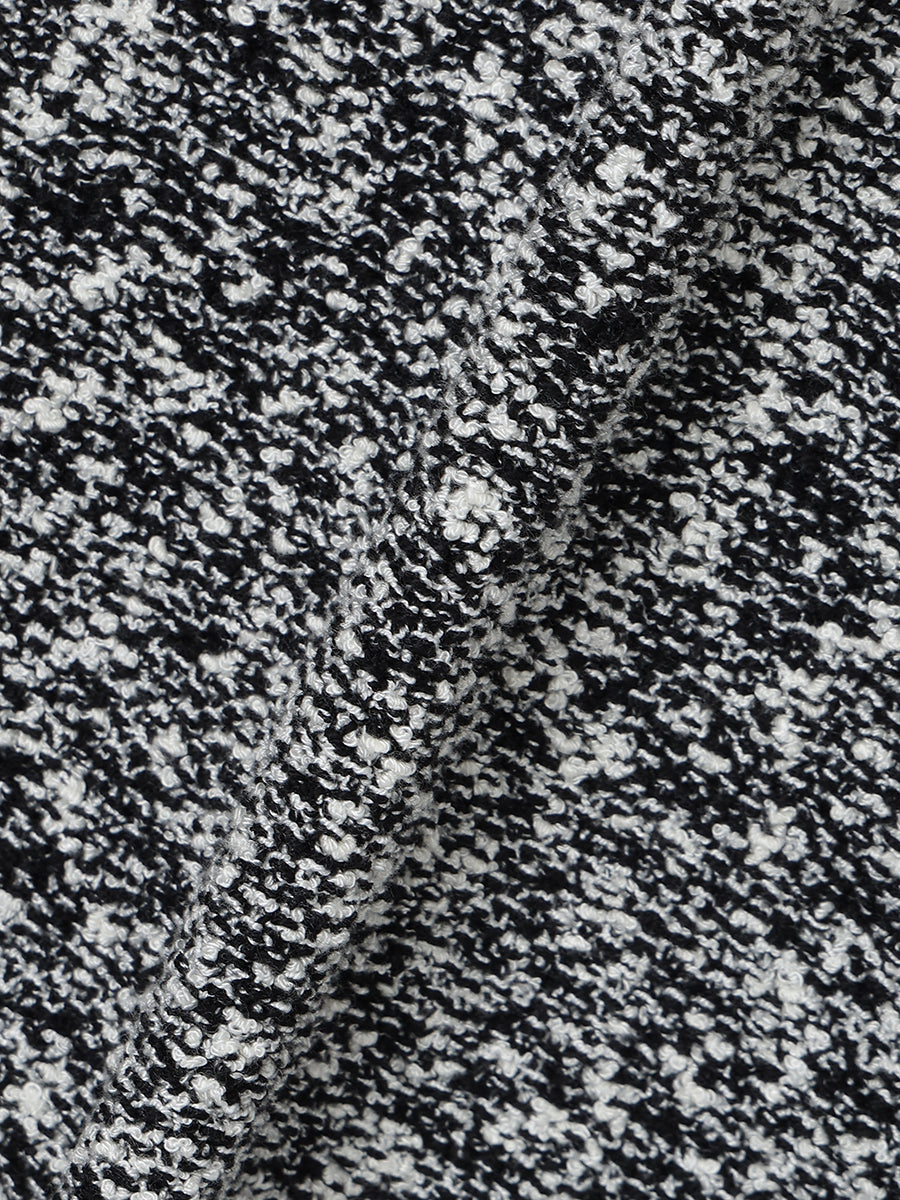 ブラッシュツイードニットワンピース