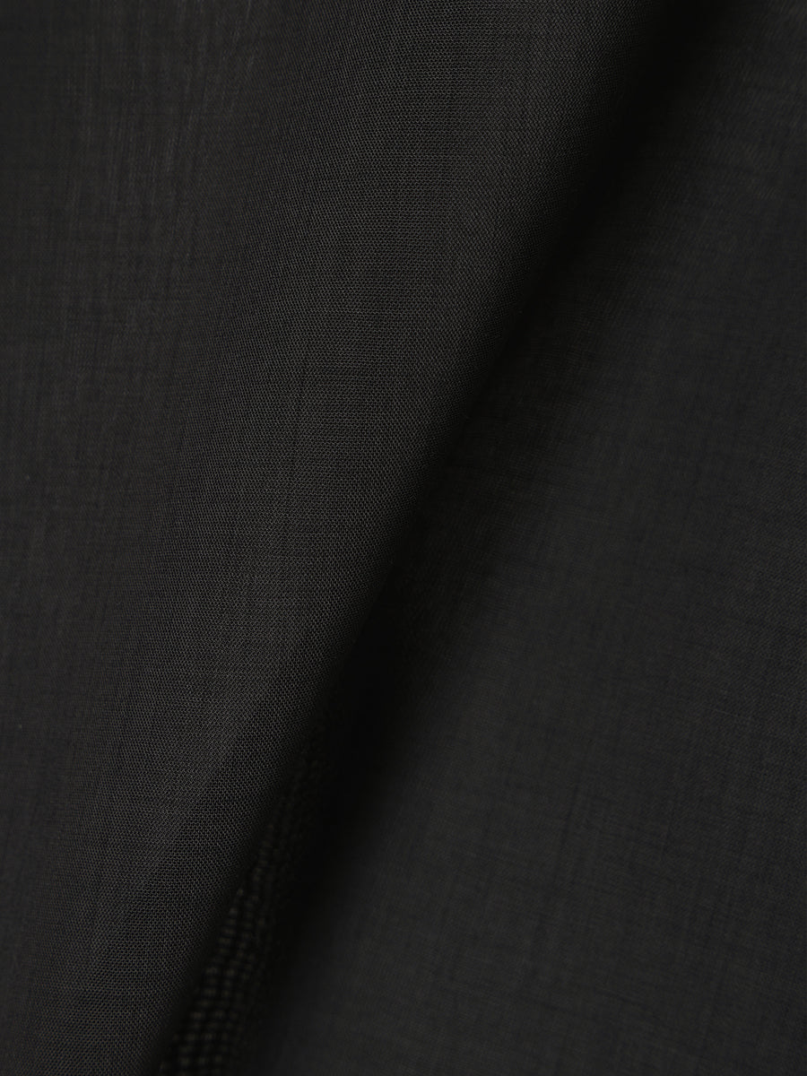 セミシアーオープンカラーブラウス