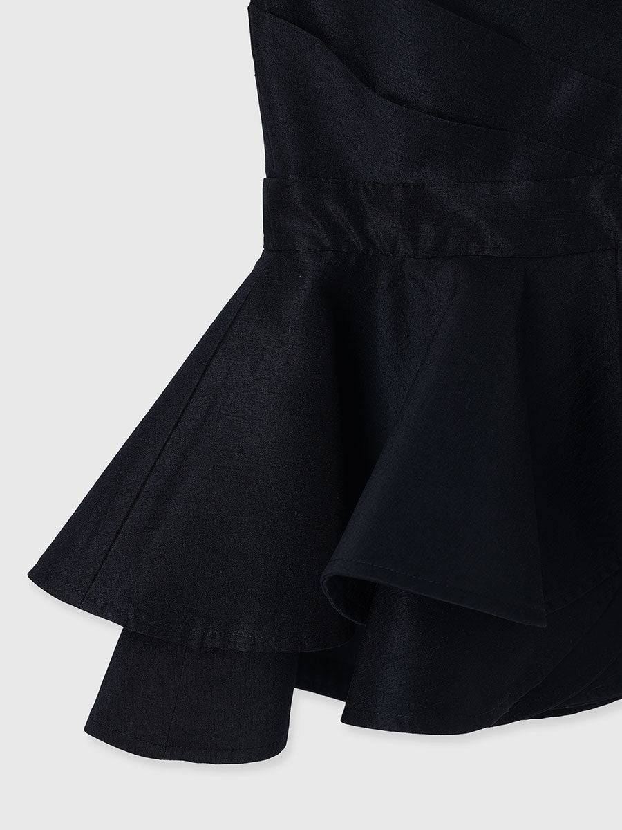 【occasion】フォールドビスチェセットアップ