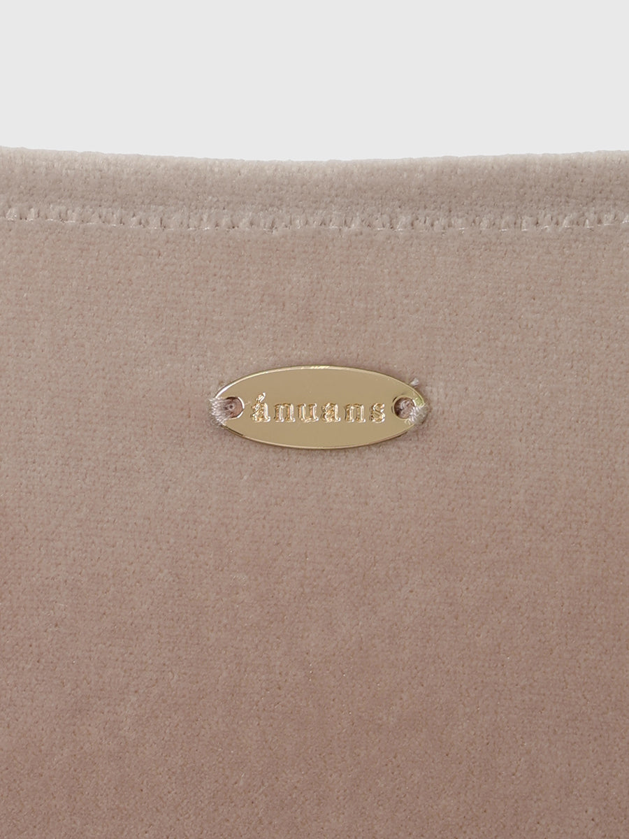 ベロアクロップドカットトップス