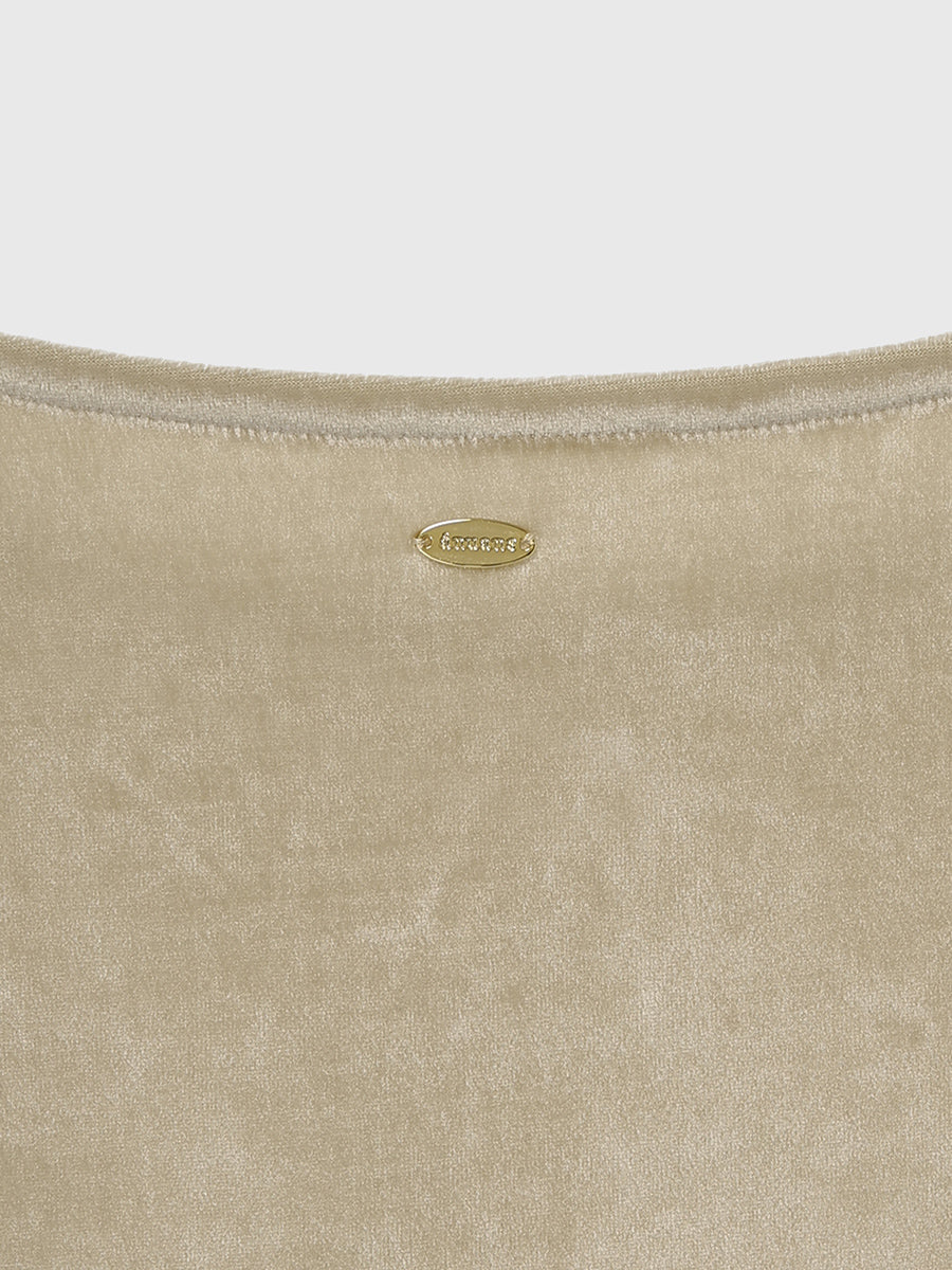 Triacetate Velour Cut T-Shirt