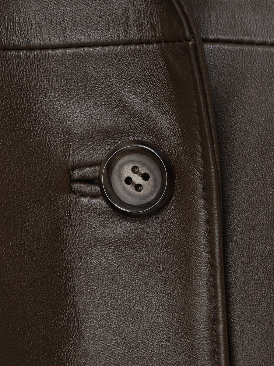 レザーテーラードジャケット