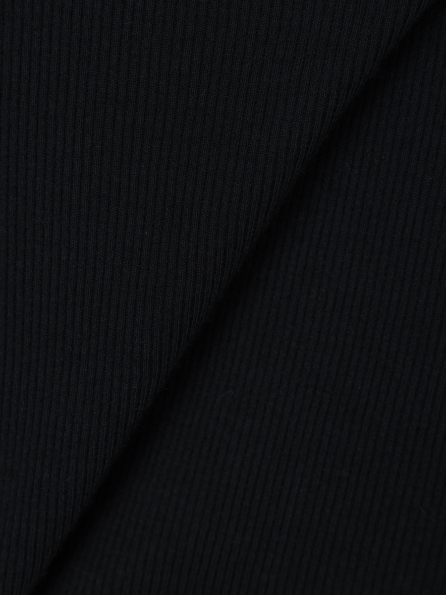 オフショルリブカットトップス