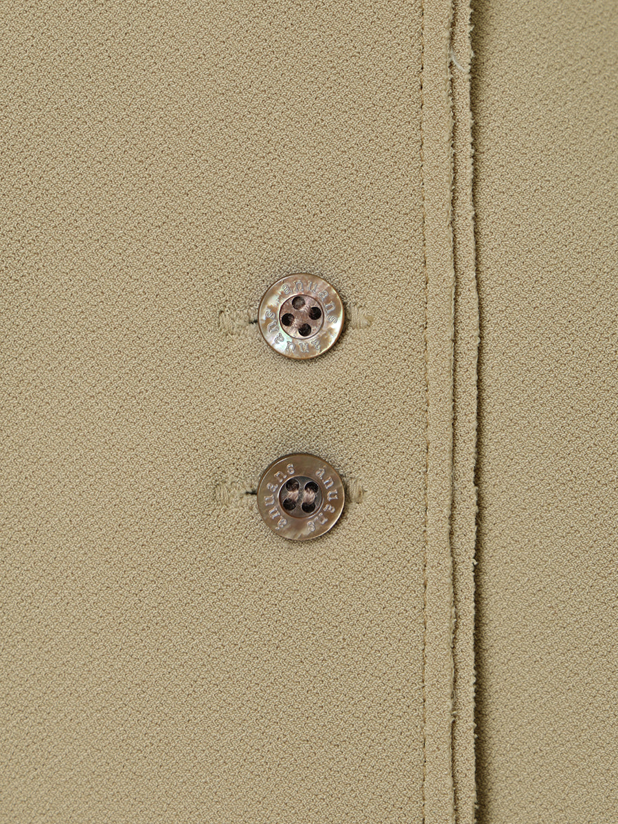 カットジョーゼットショートカーディガン