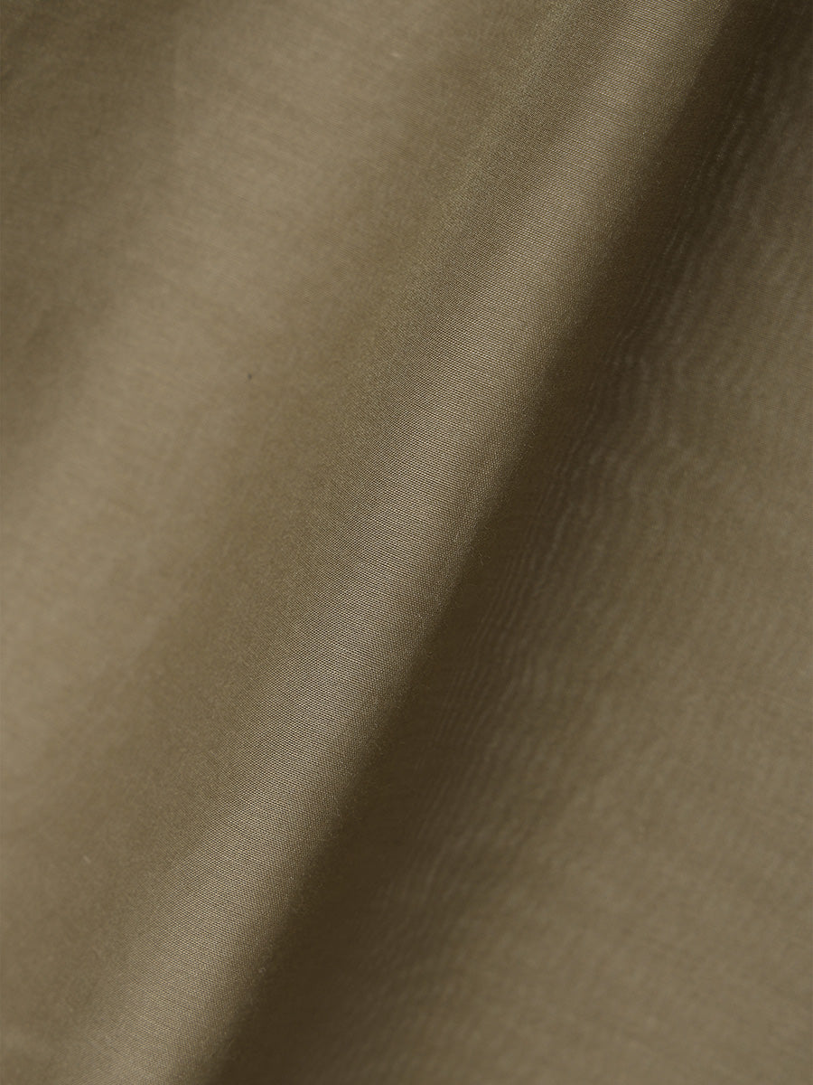 シルクブレンドシアーフリルブラウス