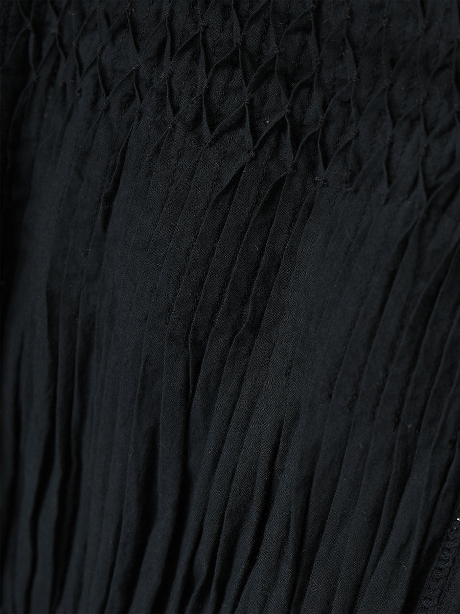 Indiaエンブロイダリースモッキングブラウス