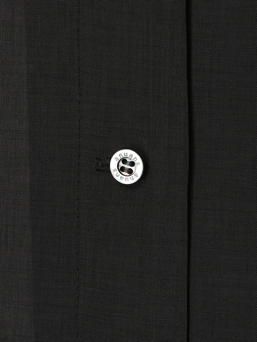 セミシアーオープンカラーブラウス