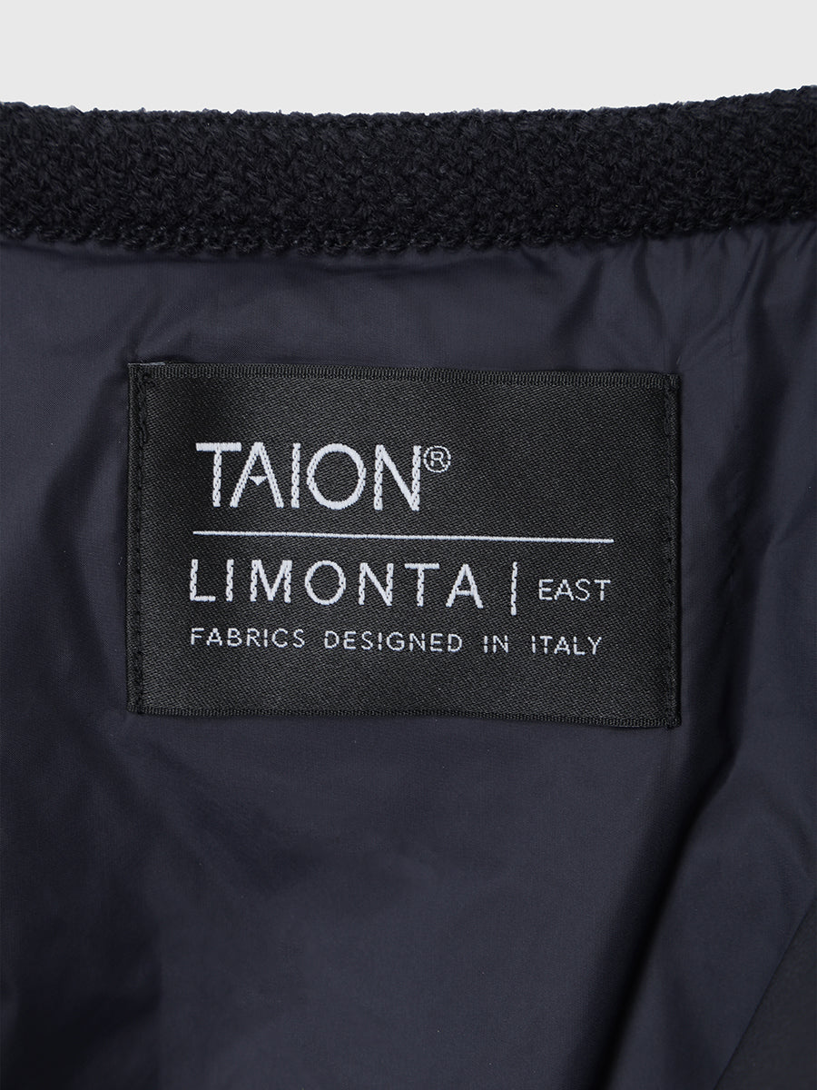 【TAION×anuans】ノーカラーキルティングショートダウン