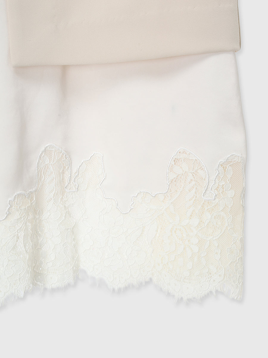 Hem Lace Layered Skirt