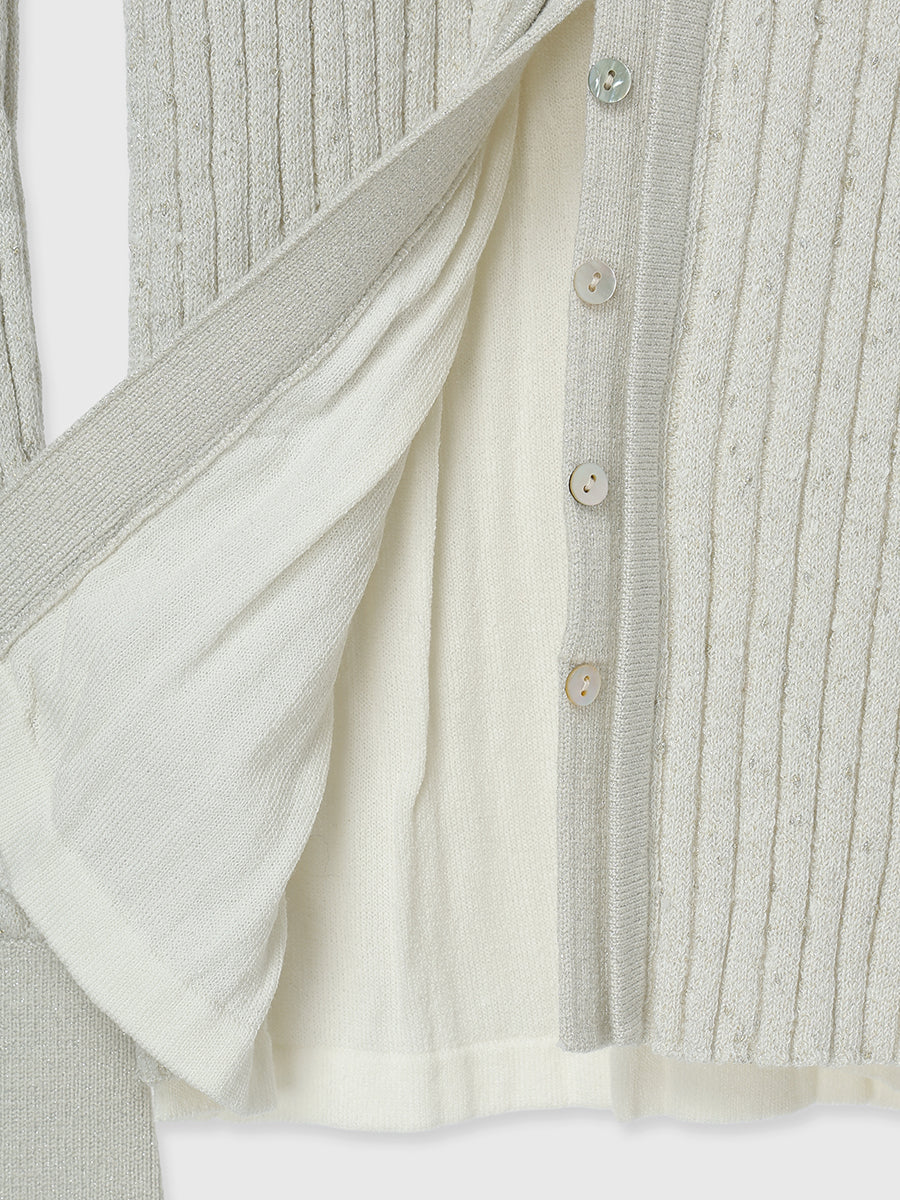 ネップラメニットトップス