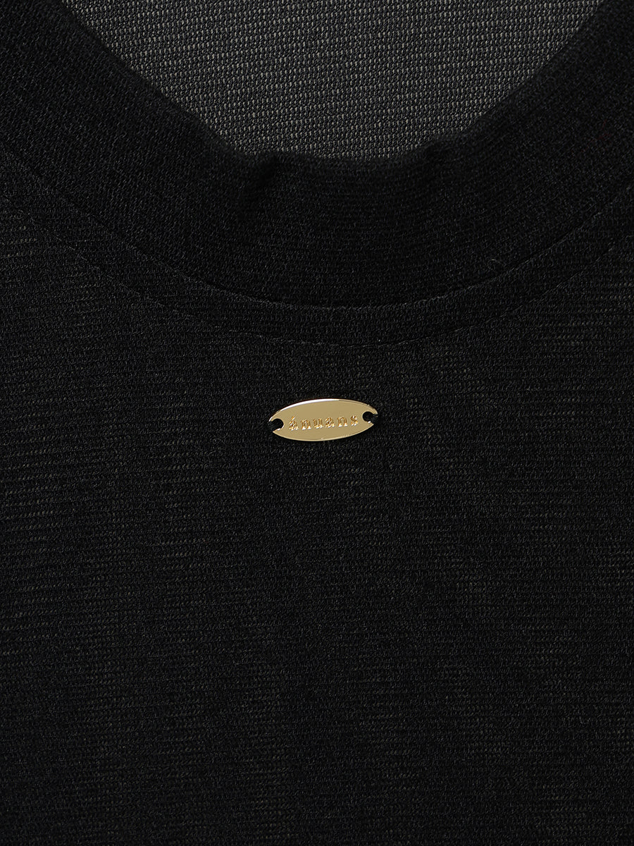 バックオープンシアーカットトップス