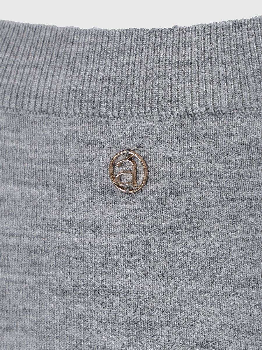 ハーフスリーブニットプルオーバー