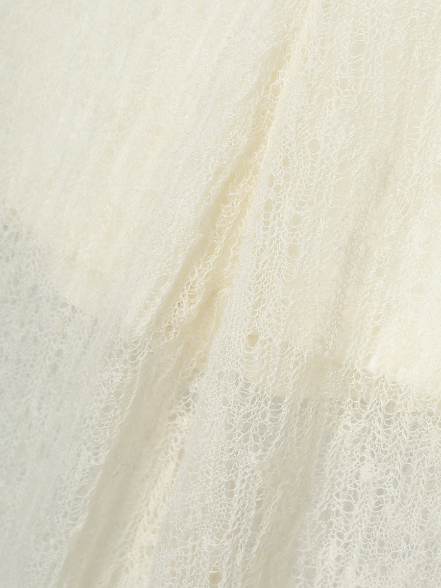 ウールレースレギンス