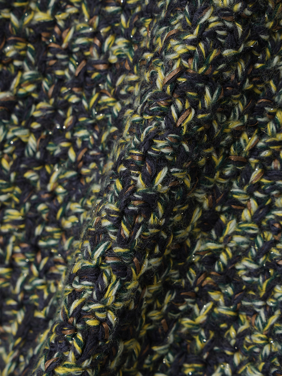 ミックスヤーンニットトップス