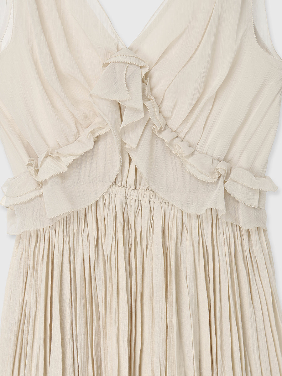 プリーツリンクルワンピース