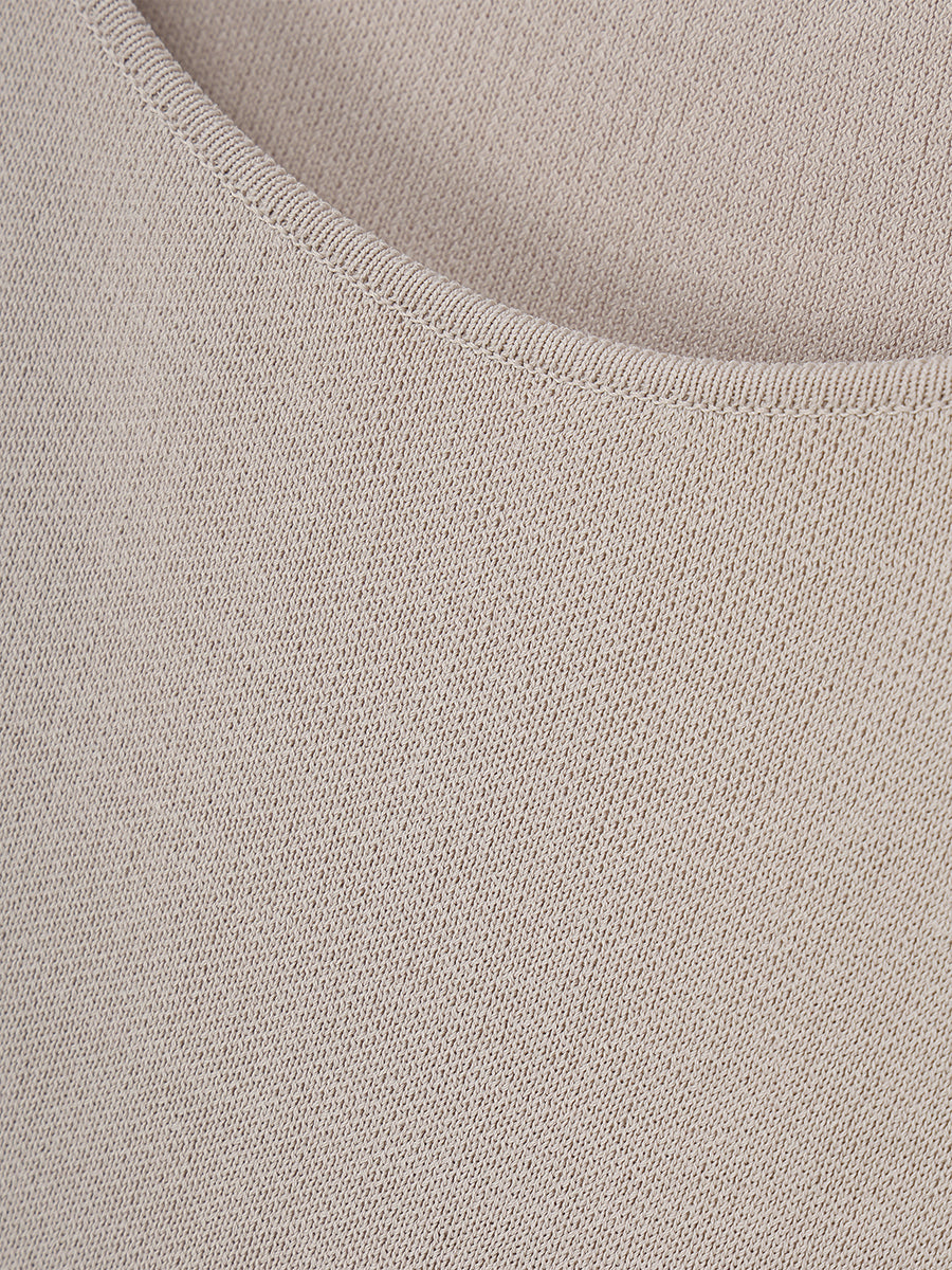 ニットドッキングフレアワンピース