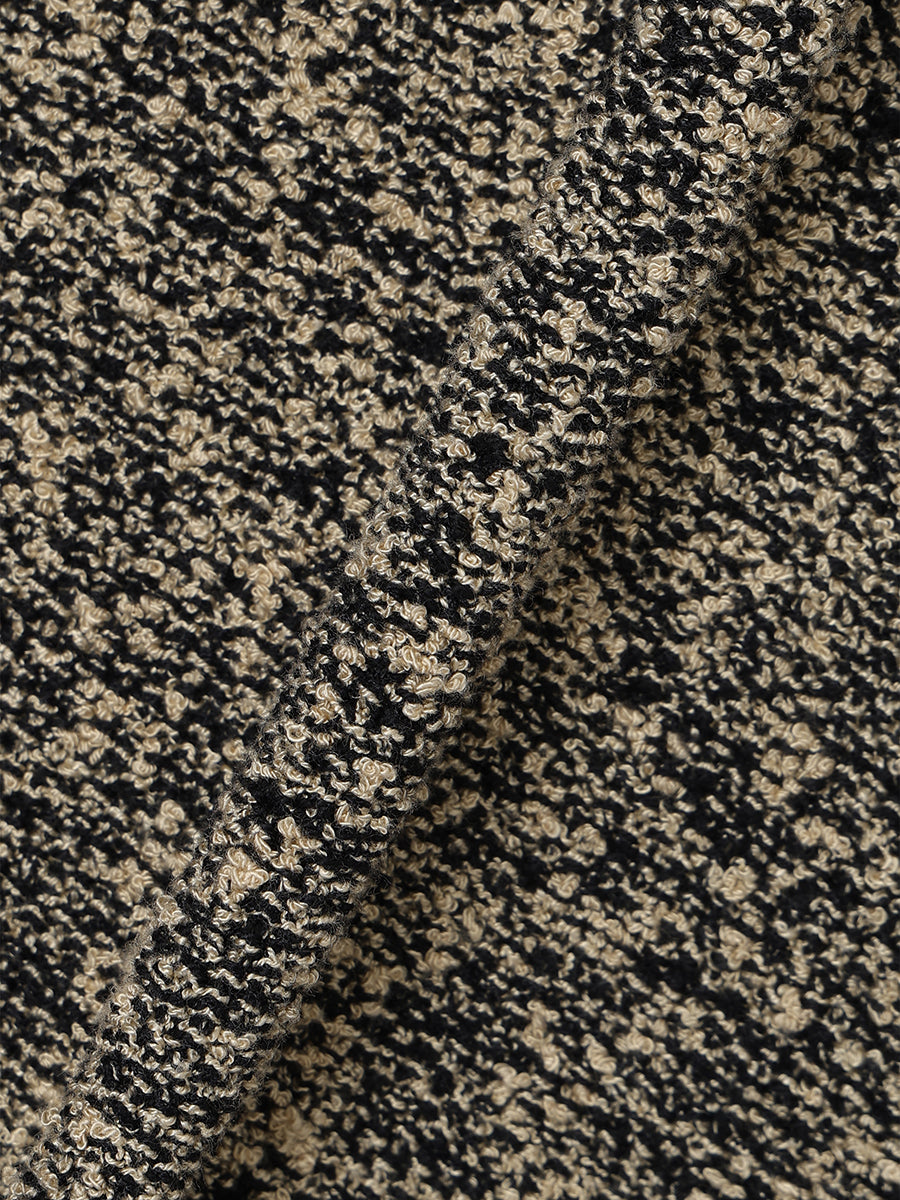 ブラッシュツイードニットワンピース