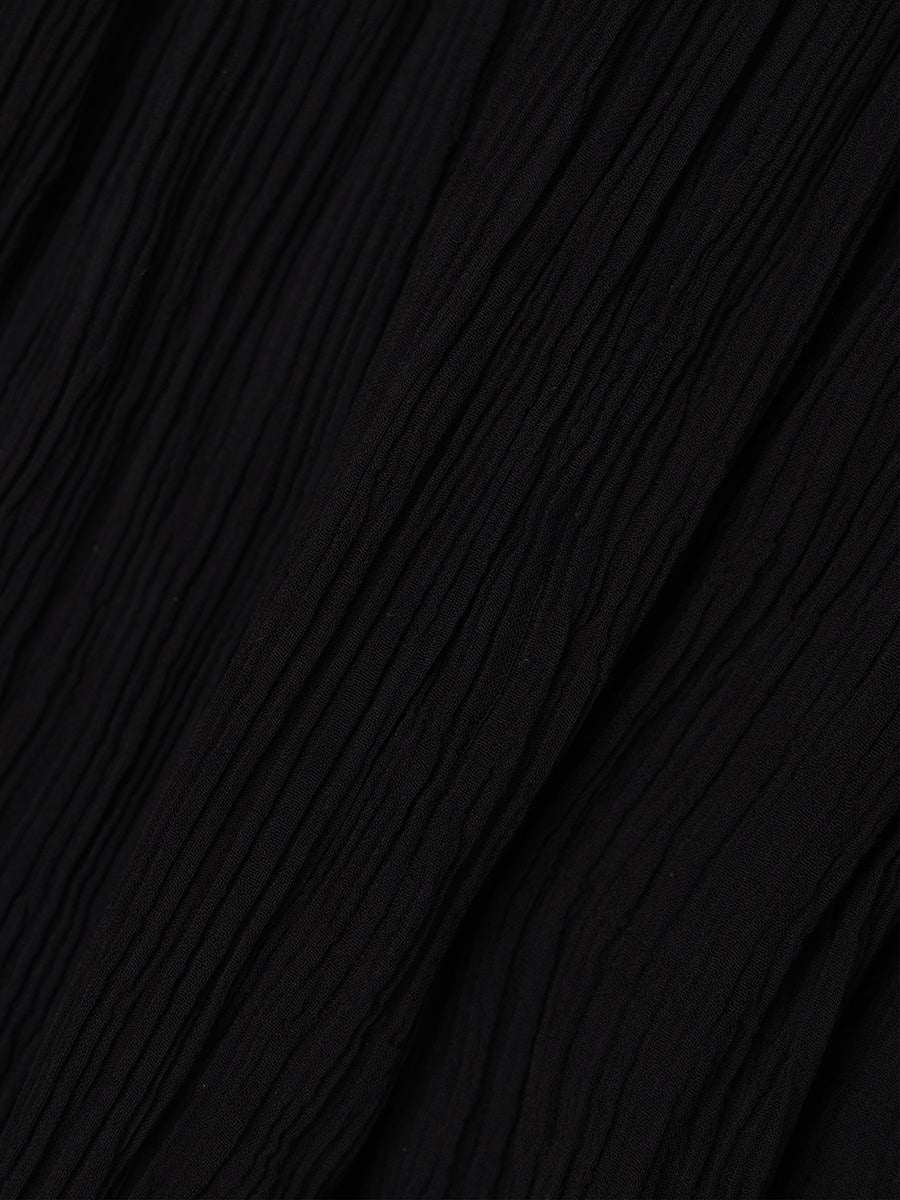 Indiaシアーコントラストブラウス