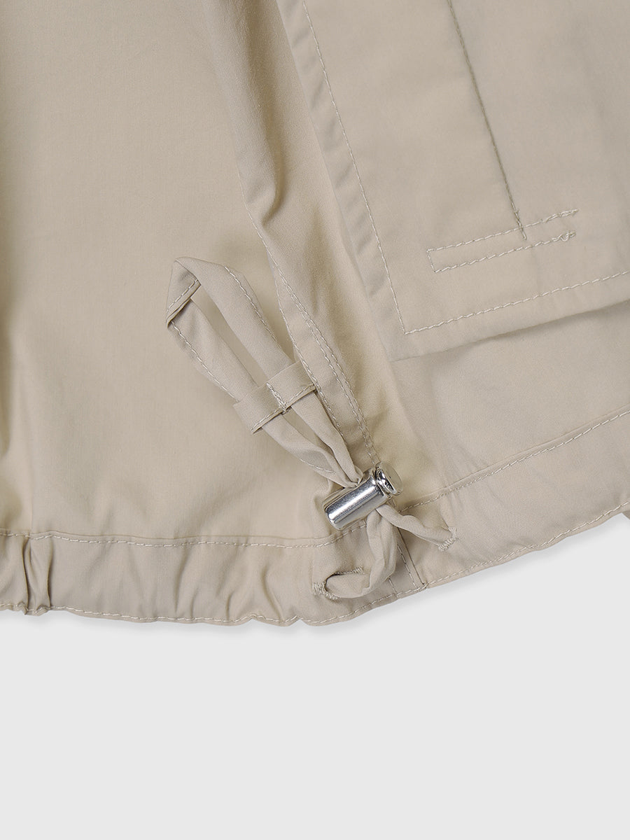 ライトトレンチミドルブルゾン