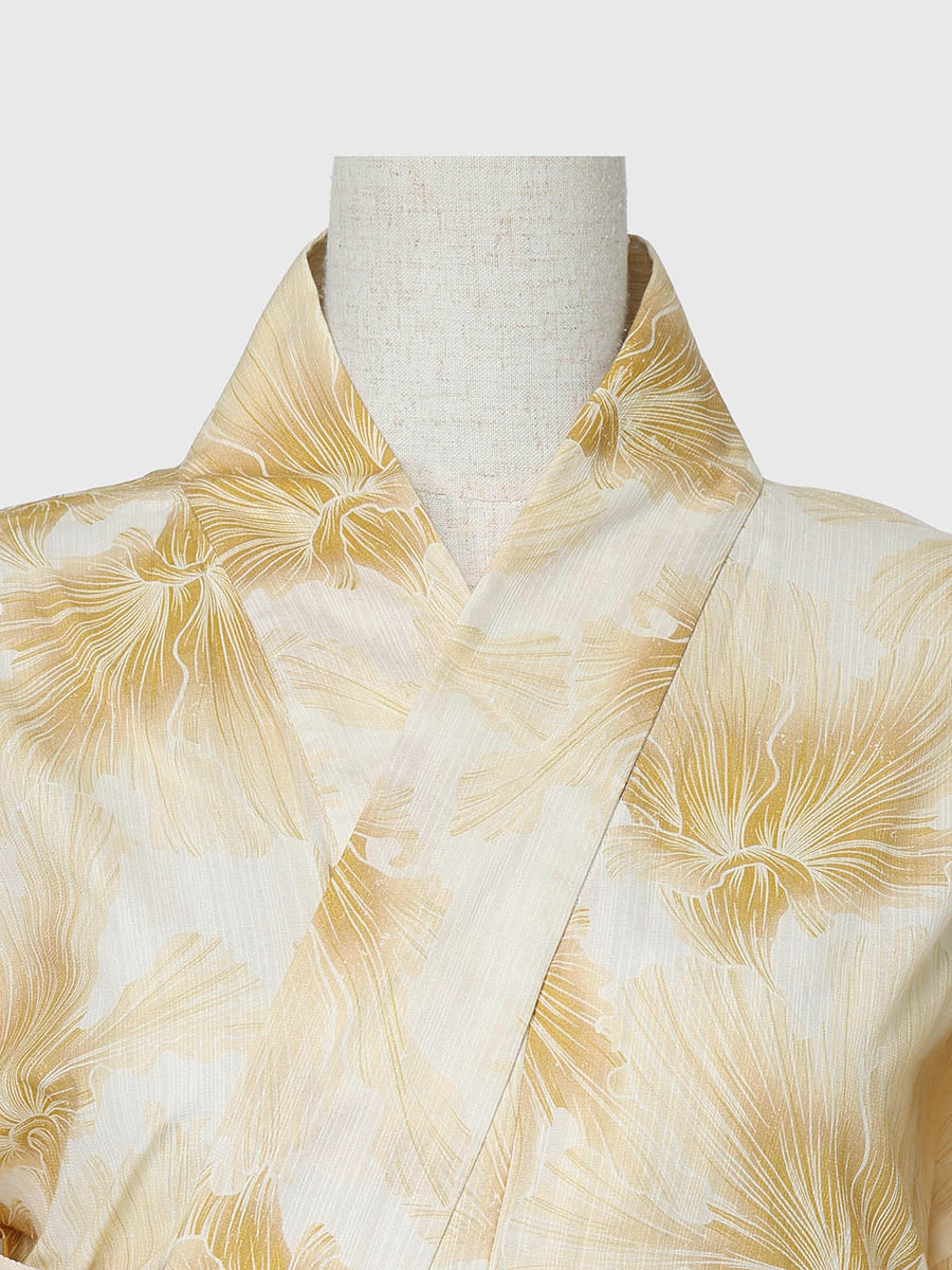 mist bloom yukata set - YELLOW