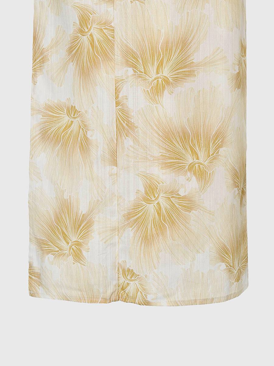 mist bloom yukata set - YELLOW