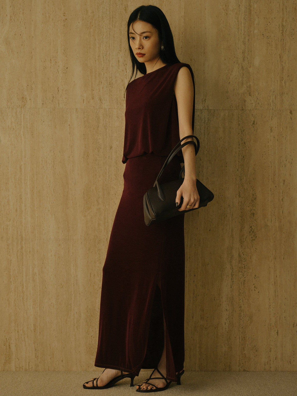 アセテートカットナロースカート