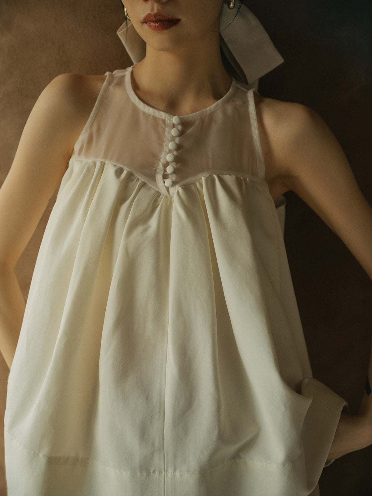 スプレッドフレアブラウス