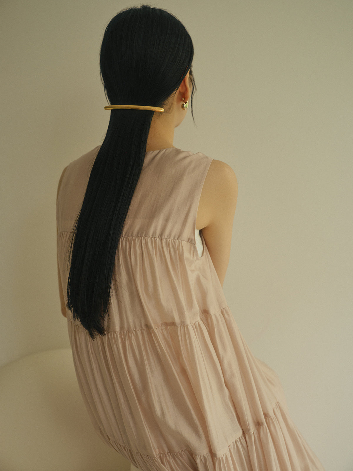 ナローメタルバレッタ