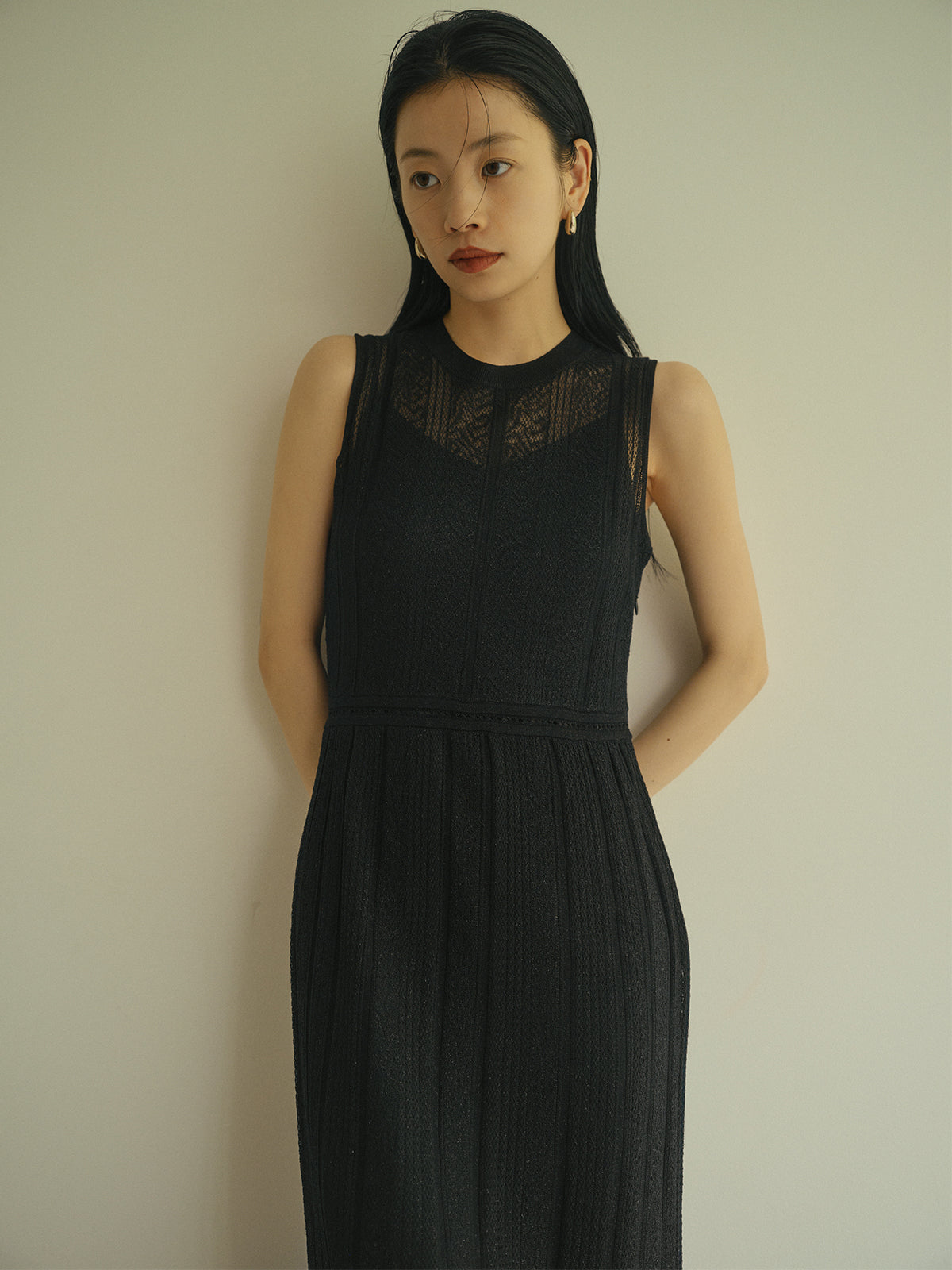 レーシーニットワンピース