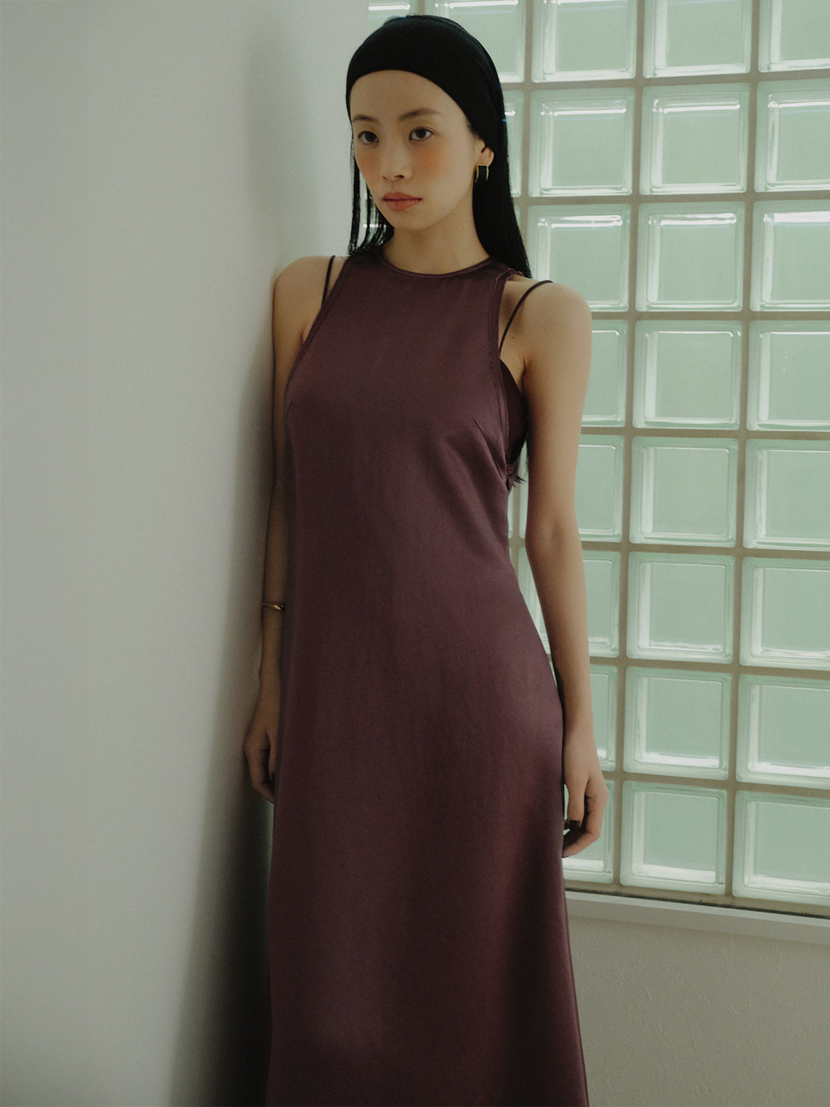 サテンアメスリワンピース