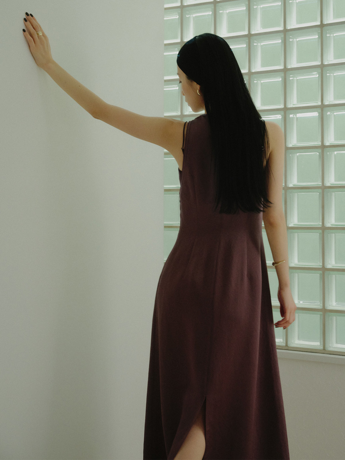 サテンアメスリワンピース