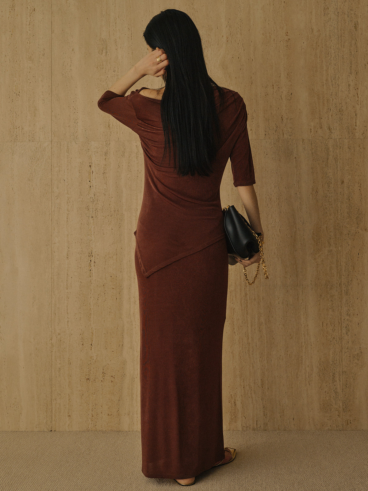 アセテートカットナロースカート