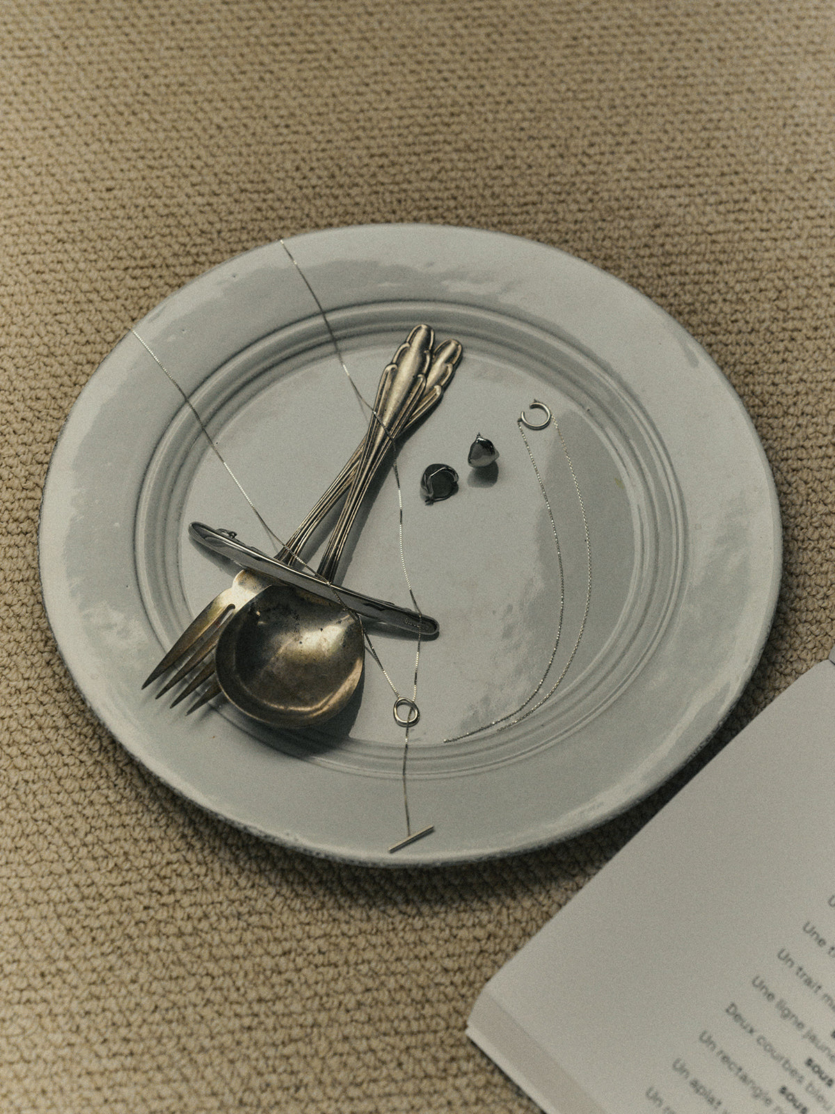 ナローメタルバレッタ