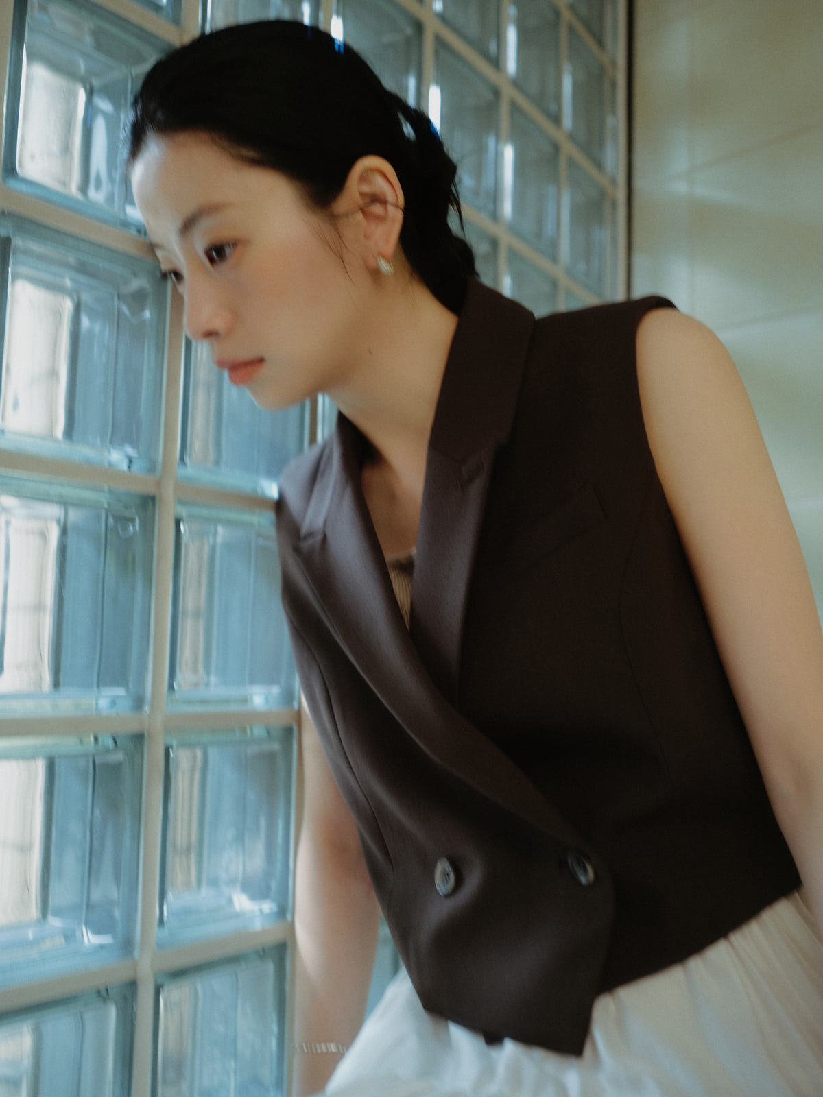 テーラードジレトップス