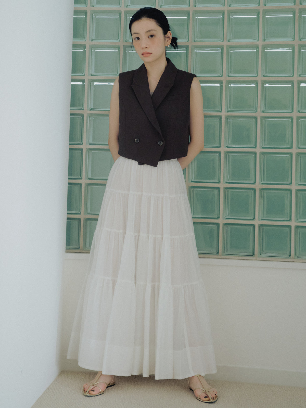 テーラードジレトップス