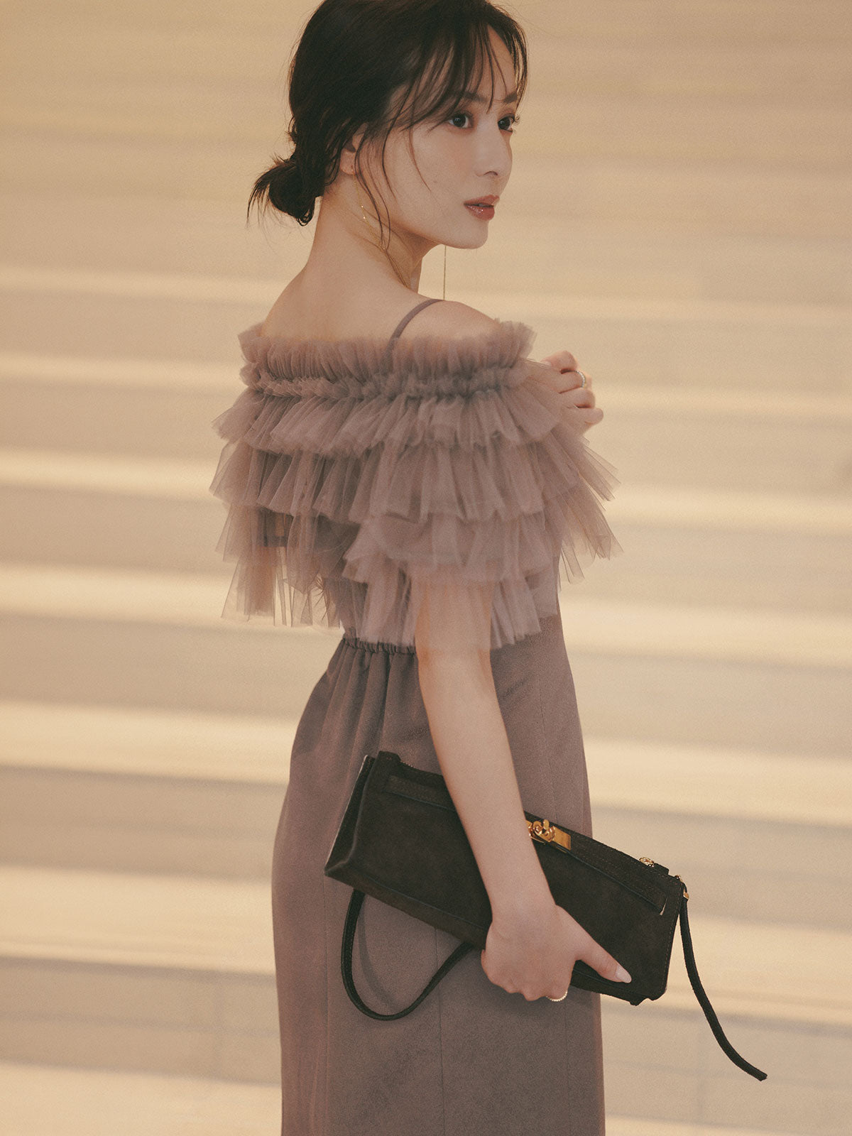 【occasion】ボレロセットジャガードドレス