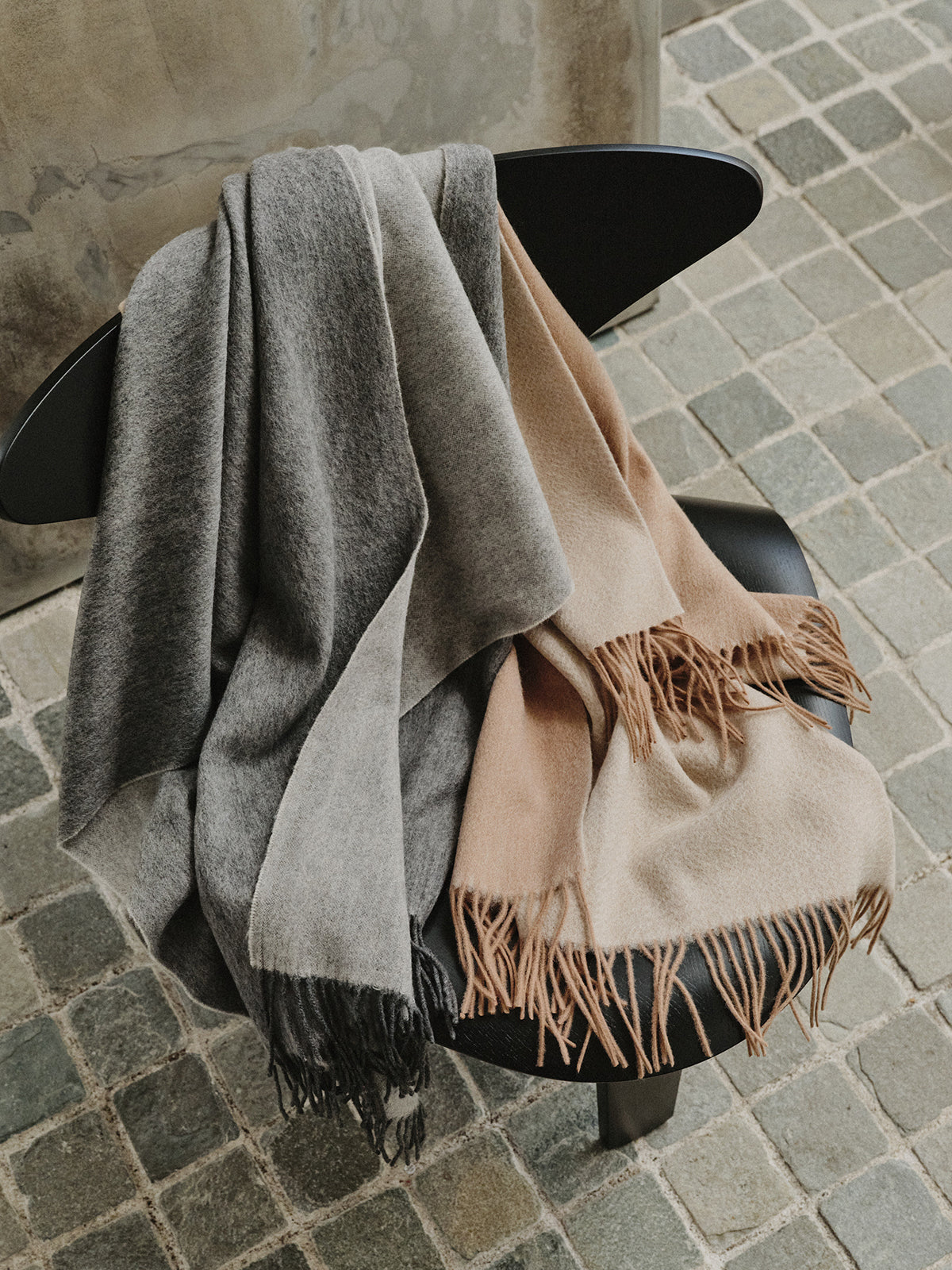 ダブルフェイスウールストール