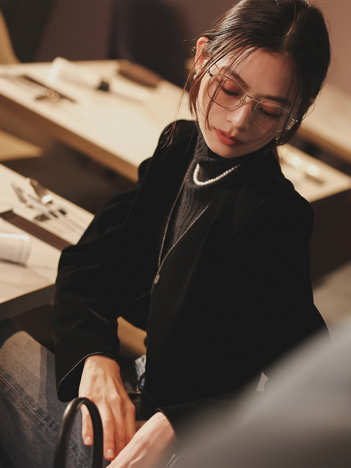 ニュアンスウェーブベルベットジャケット