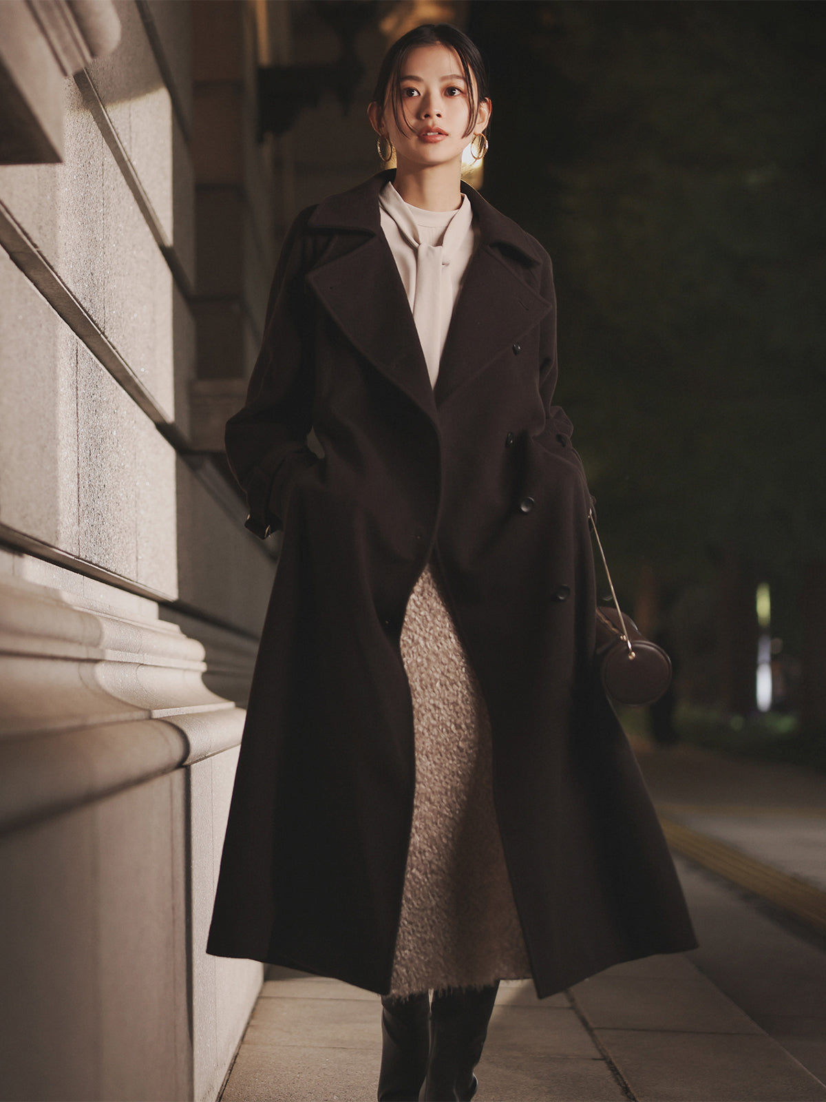 ウールトレンチコート