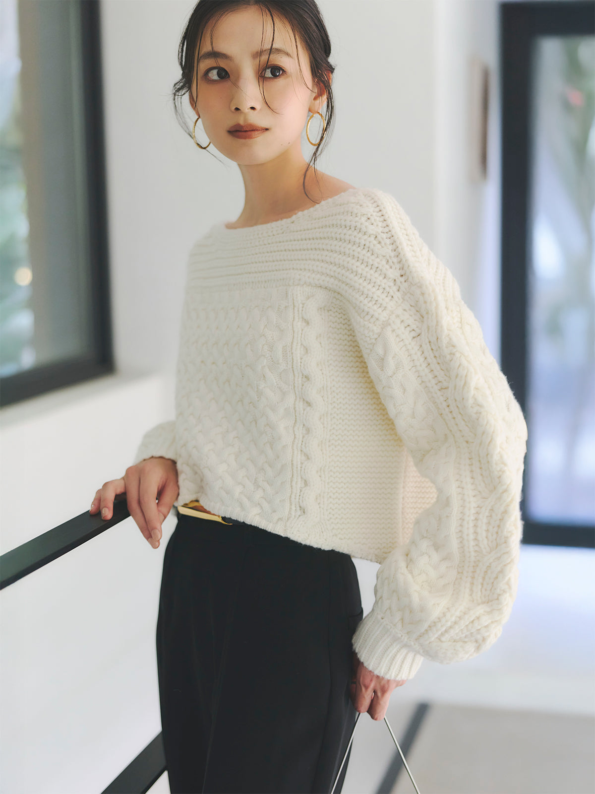 ピンタックジョガーパンツ