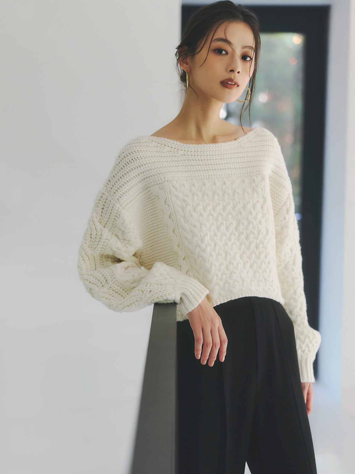 ピンタックジョガーパンツ