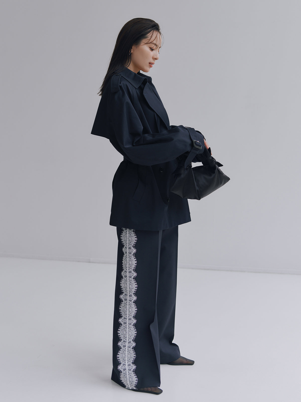 ノットサテンバッグ