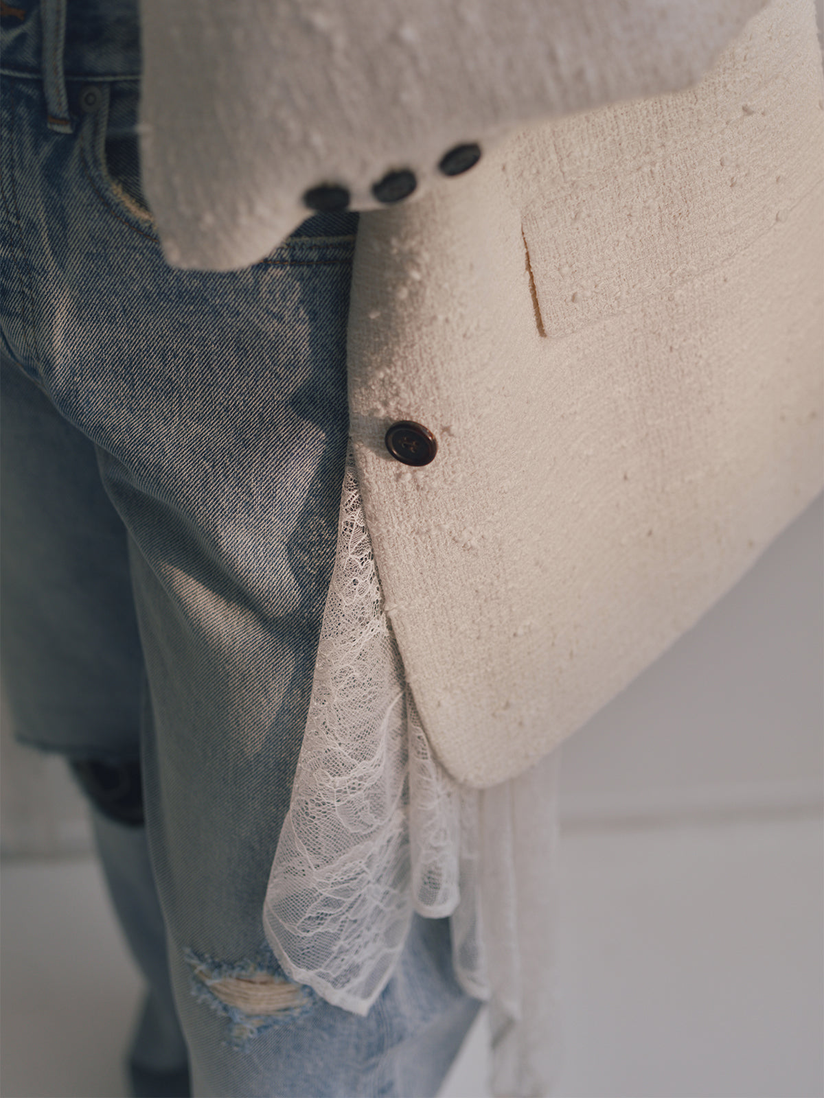 チュールレースジレ