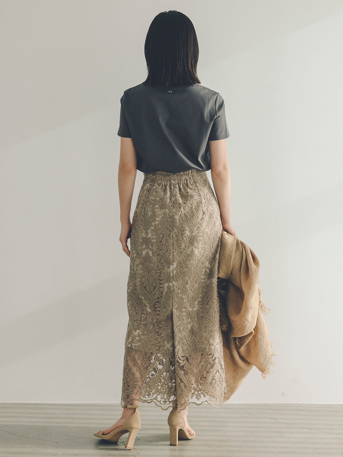 シルクタッチコットンスリムフィットT