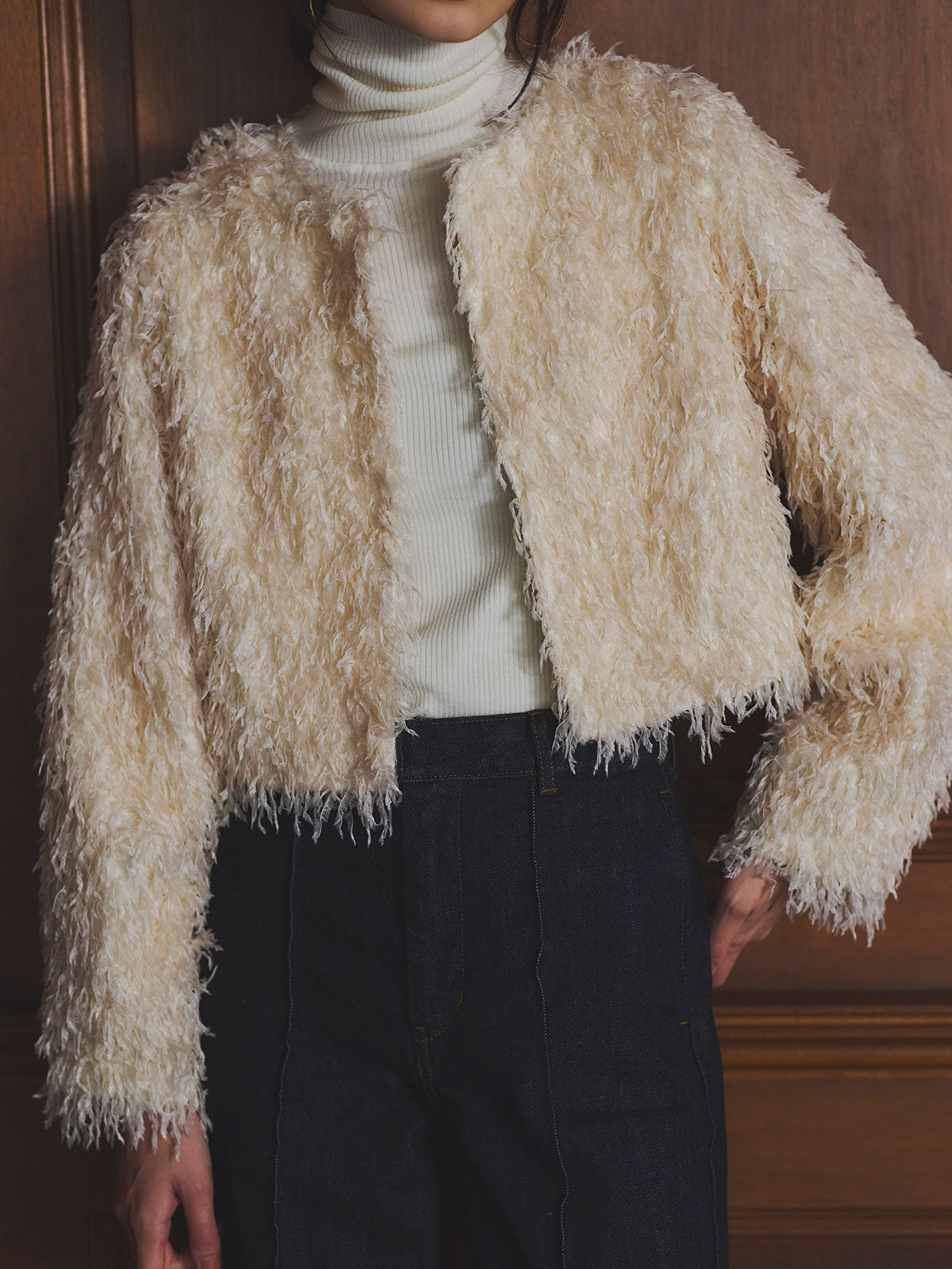 ファンシーフェザーコンパクトジャケット