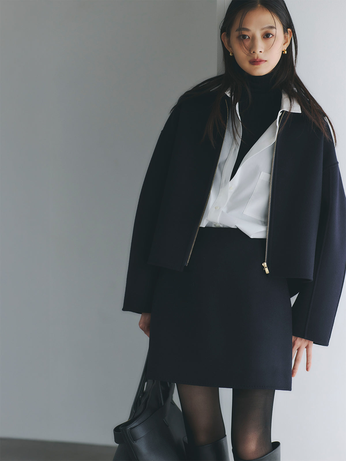 リバーウールショートコート