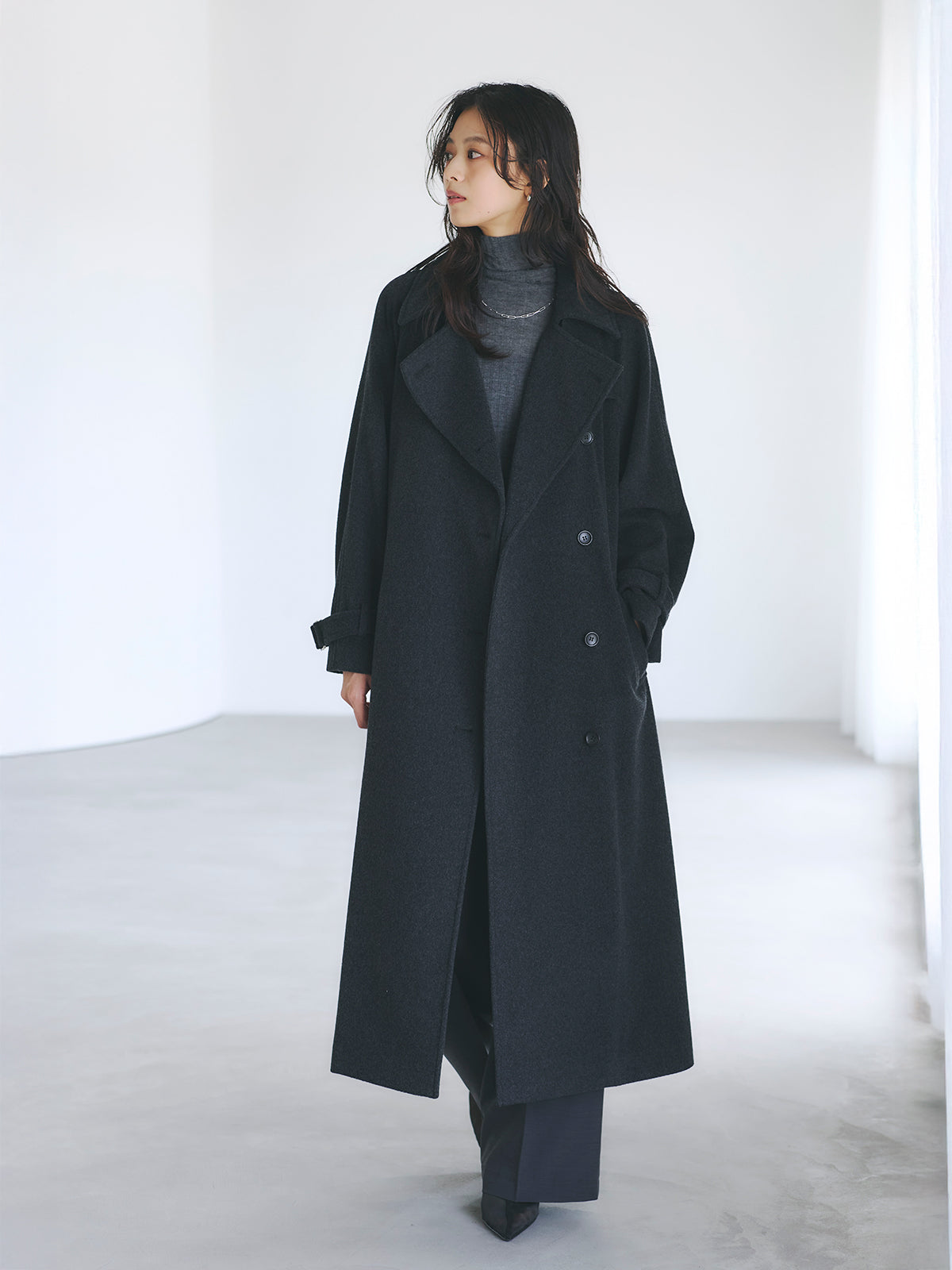 ウールトレンチコート