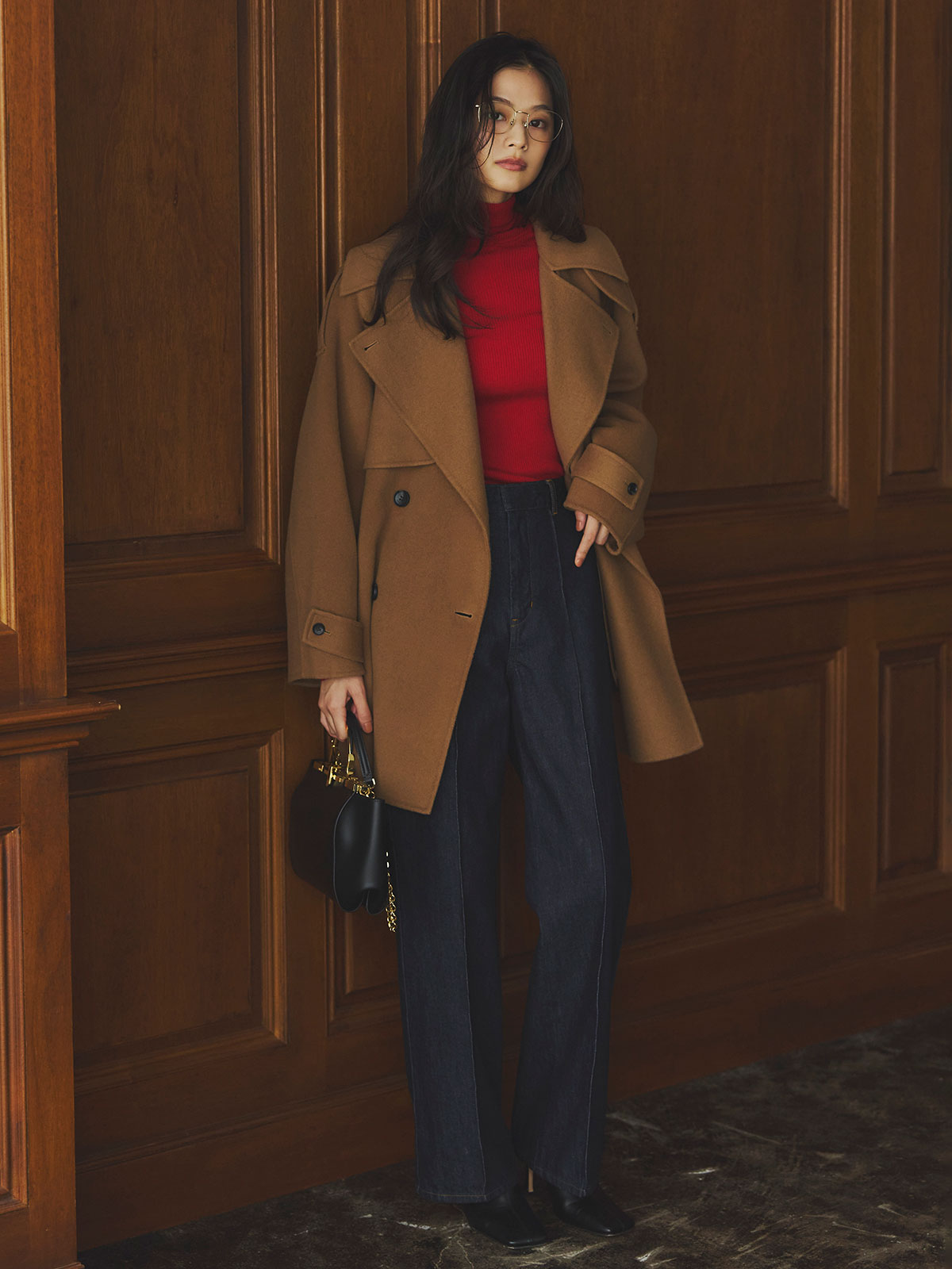 スリムフィットストレートデニム