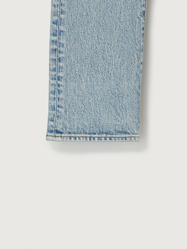 Slim straight denim