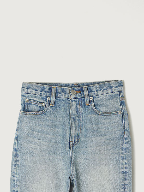 Slim straight denim